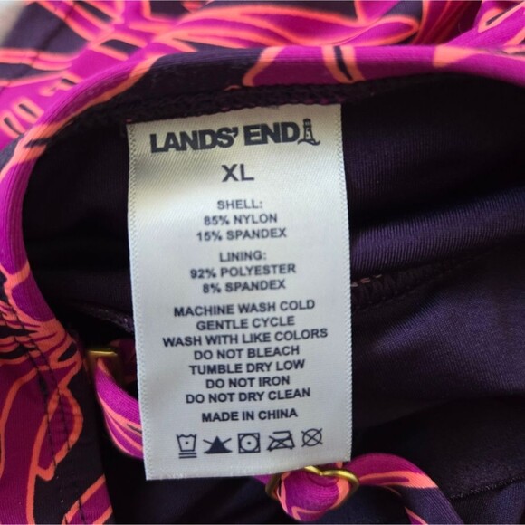 Land's End swimsuit woman's XL skirted Resortwear Beach Vacation - Picture 6 of 7